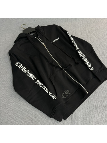 1:1 quality version Classic Scroll Print Zip Hoodie
