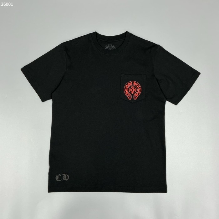 1:1 quality version Horseshoe Cross Logo Print Pocket T-Shirt 2 colors 29093601