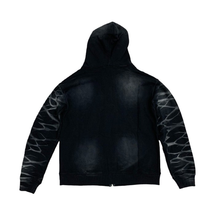 Embroidered Letter Water Ripple Washed Version Hoodie 3 colors 28576623