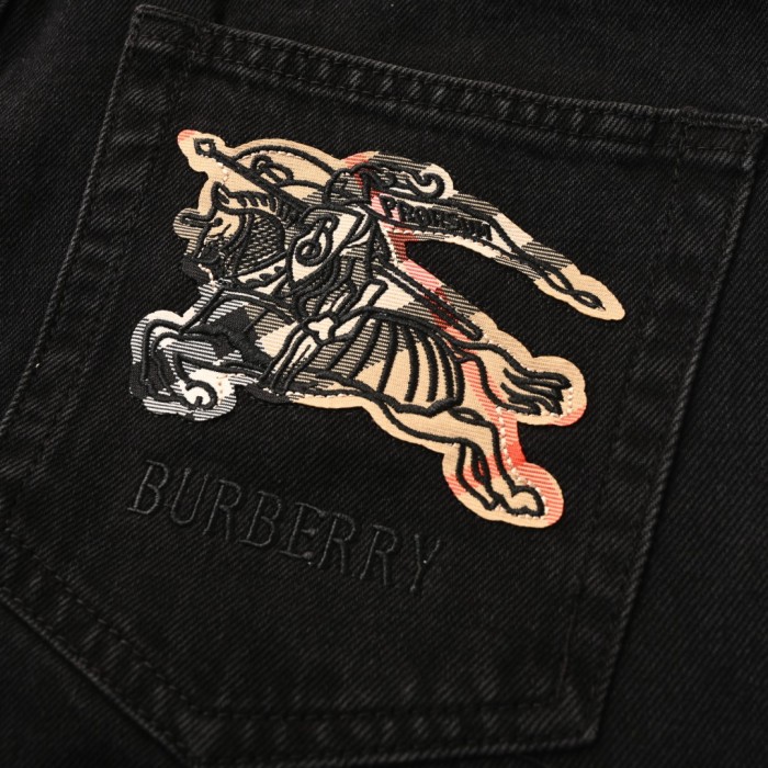 1:1 quality version Back Pocket Checkered Warhorse Embroidered Jeans 28478614