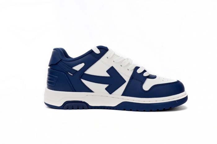 OW Out Of Office "OOO" Low Tops Dark Blue White OMIA189S22LEA0010142