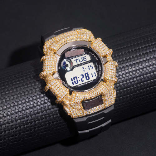 Sterling Silver Gold-Plated with Moissanite Stone Model G-2310R Watch Case 2 colors 28777733