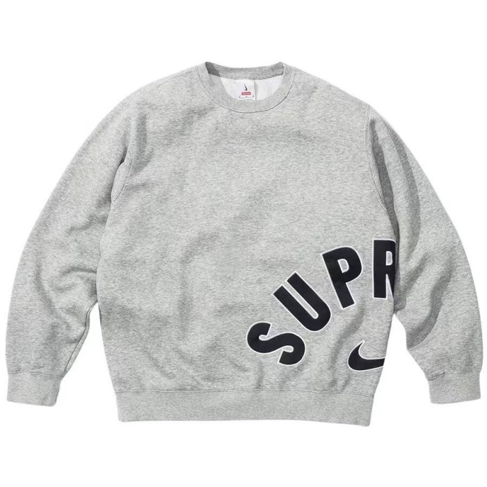 Simple Outline Logo Print Crew Neck Sweatshirt 2 colors 28703208