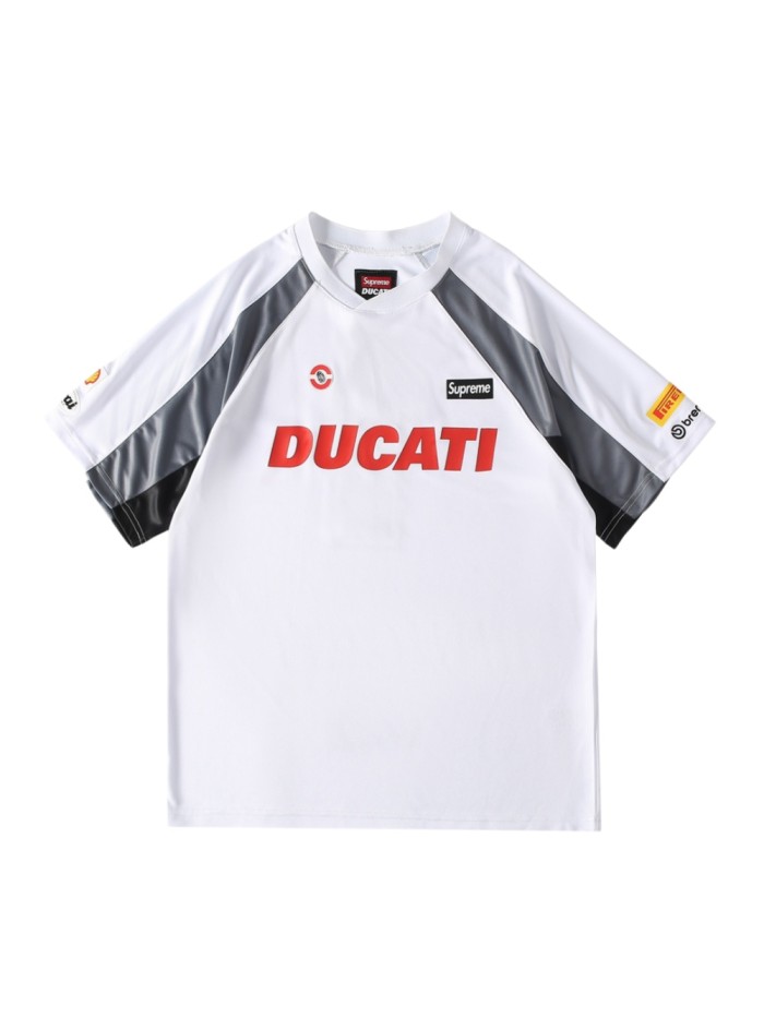 Silicone Leather Logo Letter Quick-drying Jersey Tee 2 colors 29047387