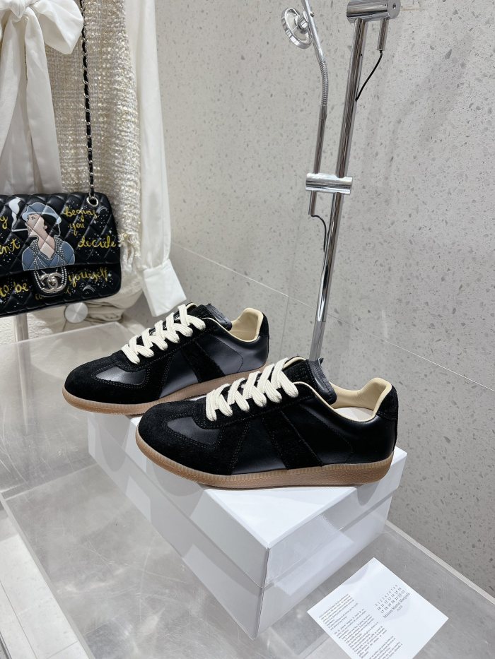 1:1 quality version M@ison 28294758 Leather Patchwork Derby Shoes 39 colors