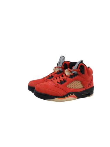 [plus-size shoes] Jordan 5   Dunk On Mars  Red Suede Basketball Shoes 29035484
