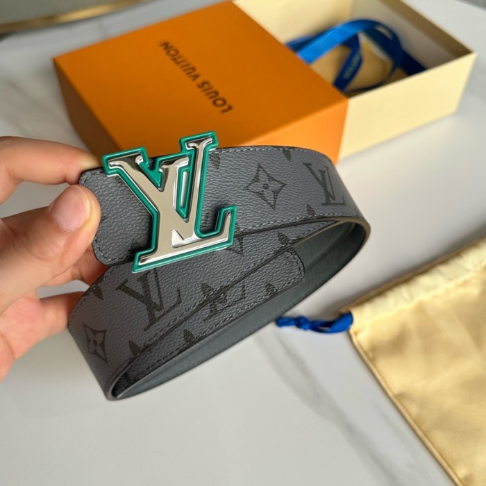 1:1 quality version 28197155 Two-Tone Monogrammed Buckle Belt 14 colors