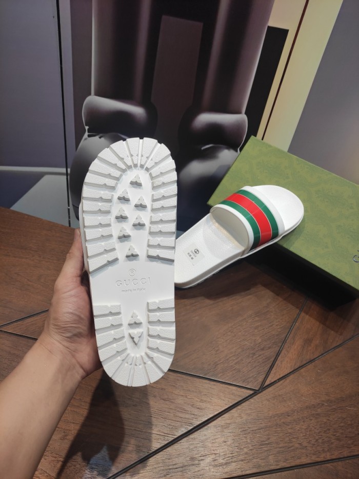 1:1 quality version Rainbow high bottom slippers 2 colors