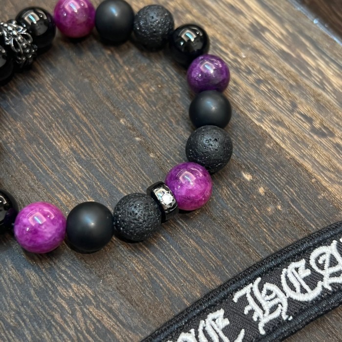 Darth Vader Tiger Eye Stone Bead bracelet