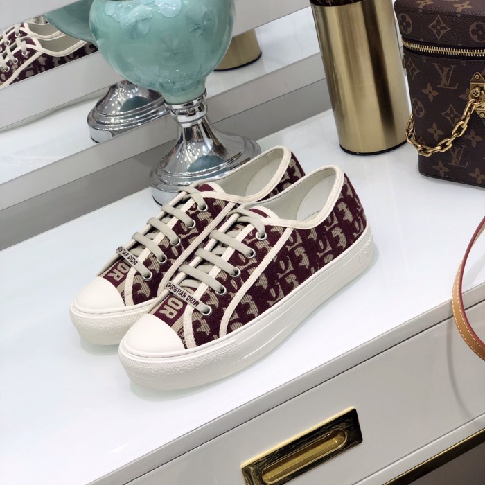 1:1 quality version 28314329 Walk'N'D Monogrammed Embroidered Canvas Shoes 8 colors