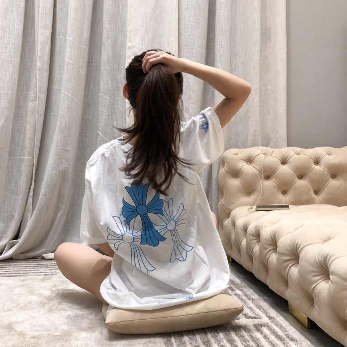 1:1 quality version Large Cross tee Blue 2 colors