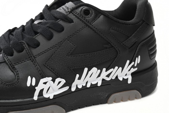 OW OOO Low Tops  For Walking  Black White  OMIA189S21LEA0041001