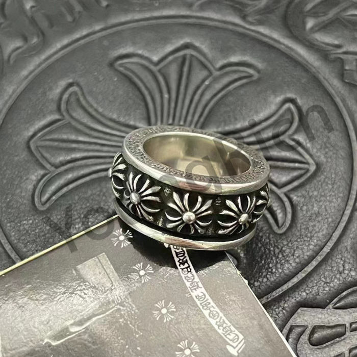 CH Vintage Cross Cross Flower Tomb Sword Hexagram Ring 26 colors