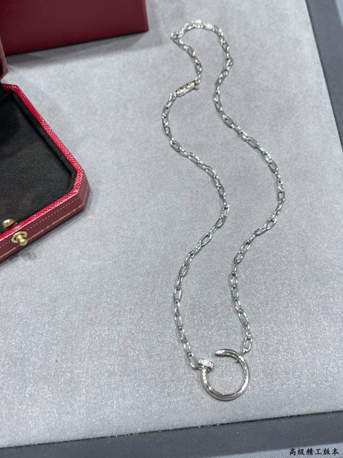 1:1 quality version CNC coarse chain head and tail drill nail necklace