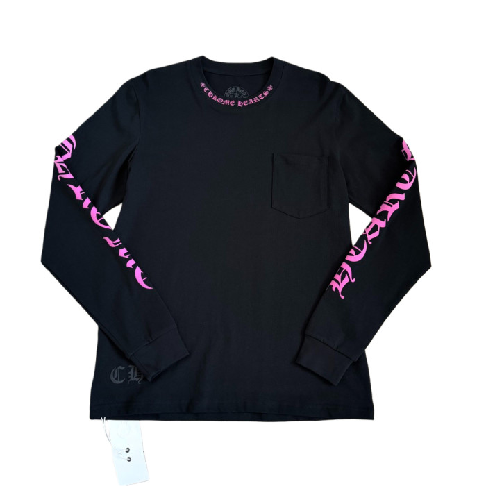 1:1 quality version Rose Sanskrit Print Long Sleeve T-Shirt 28691996