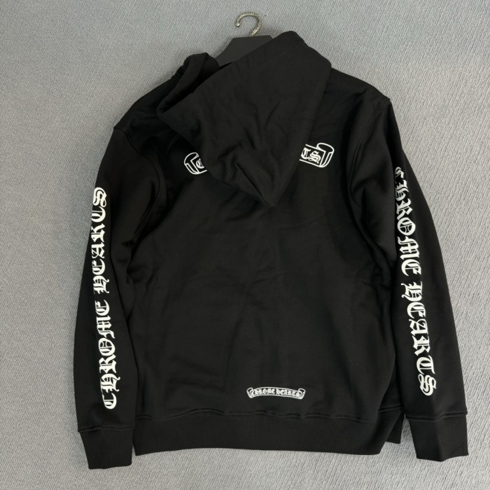1:1 quality version Classic Scroll Print Zip Hoodie