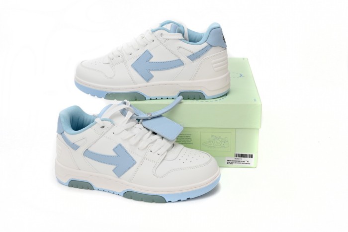 OW Out Of Office OOO 30 MM Low Tops White Light Blue OMIA189C99LEA0010145