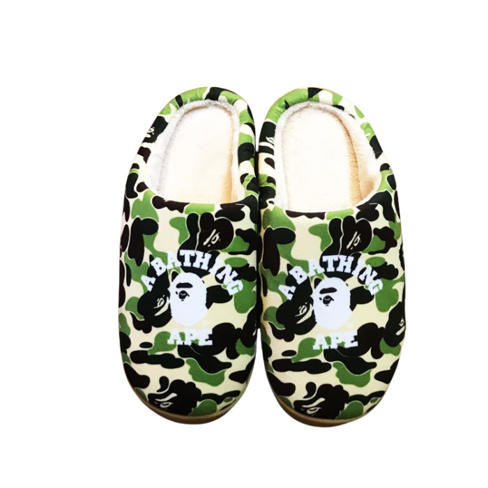 27869386 Camouflage Soft Sole Cotton Slippers 3 colors