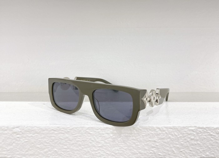 1:1 quality version Metal flower mirror legs square frame glasses 6 colors
