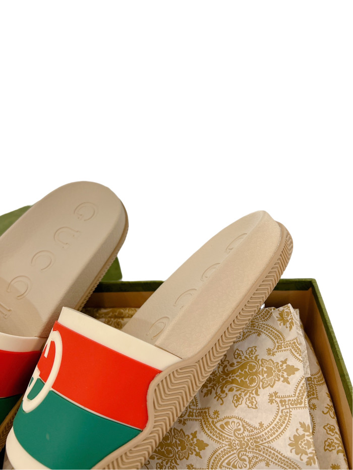 1:1 quality version 27971265 Two Color Big G Slippers 3.colors