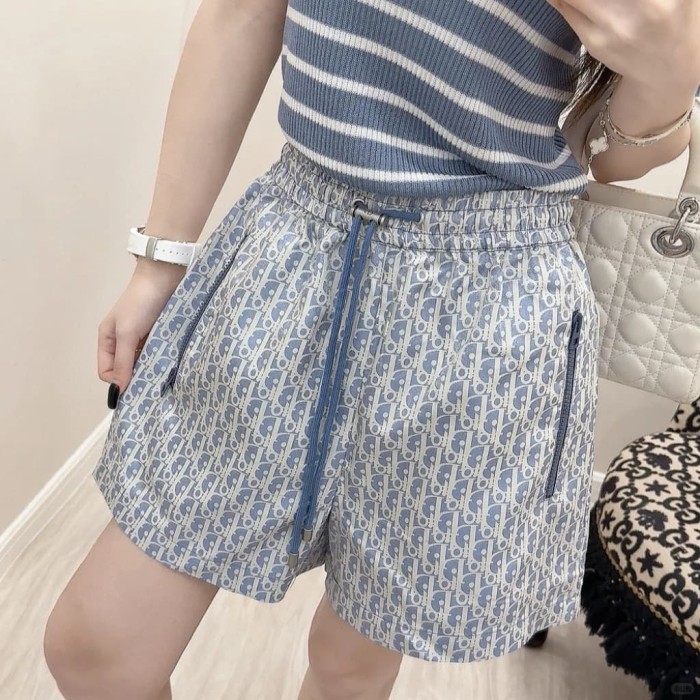 1:1 quality version Blue All-Over Print Taffeta Jacquard Shorts 28961336