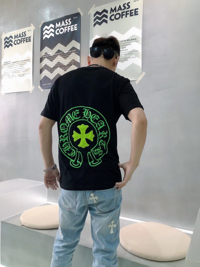 Limited Edition Fluorescent Green Leather Cross tee 2 colors