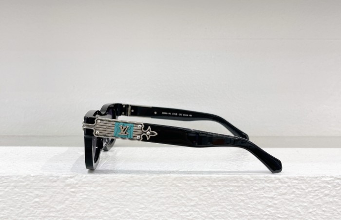 1:1 quality version Turquoise Embossed Logo Glasses 6 colors