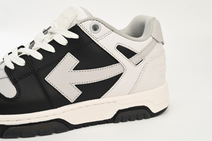 OW Out Of Office OOO Low Tops Light Grey Black OMIA189F22LEA0010709