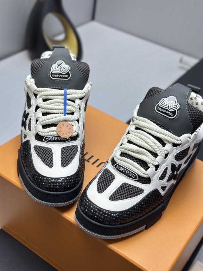 1:1 quality version 28338546 L  Skate Sneaker Grey White shoes
