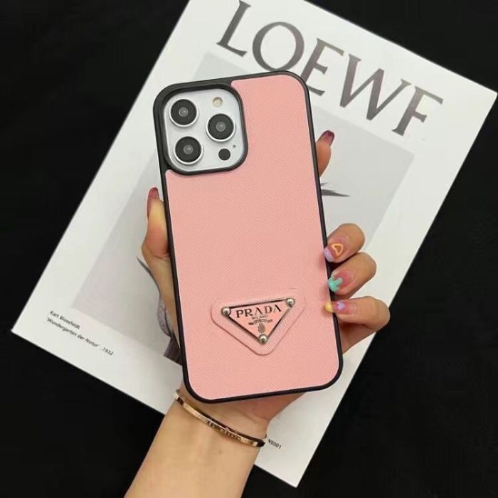 Leather Plain Color logo Phone Case 3 colors 28653779