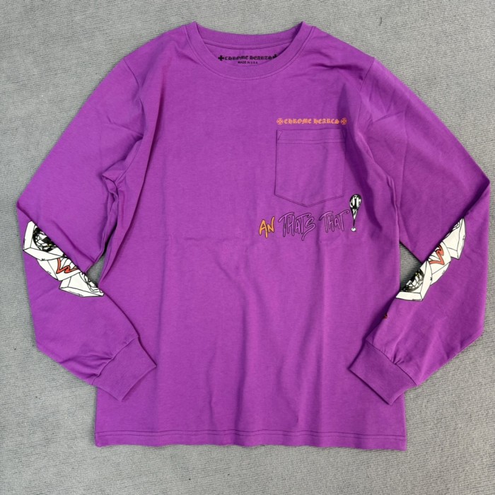 1:1 quality version Graffiti Collection Purple Long Sleeve T-Shirt & skirt set