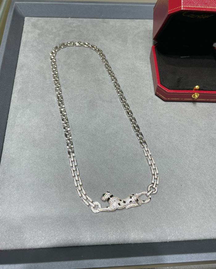 1:1 quality version C@rtier Panther necklace