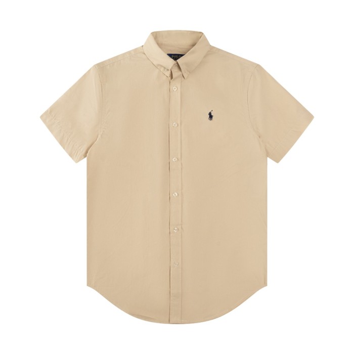 28270252 Silk Brocade Embroidered Logo lapel polo shirt 9 colors