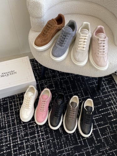 1:1 quality version Classic Solid Color Suede/Cowhide Sneakers 9 colors