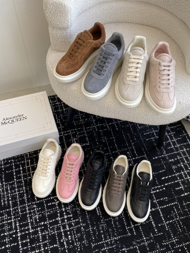1:1 quality version Classic Solid Color Suede/Cowhide Sneakers 9 colors