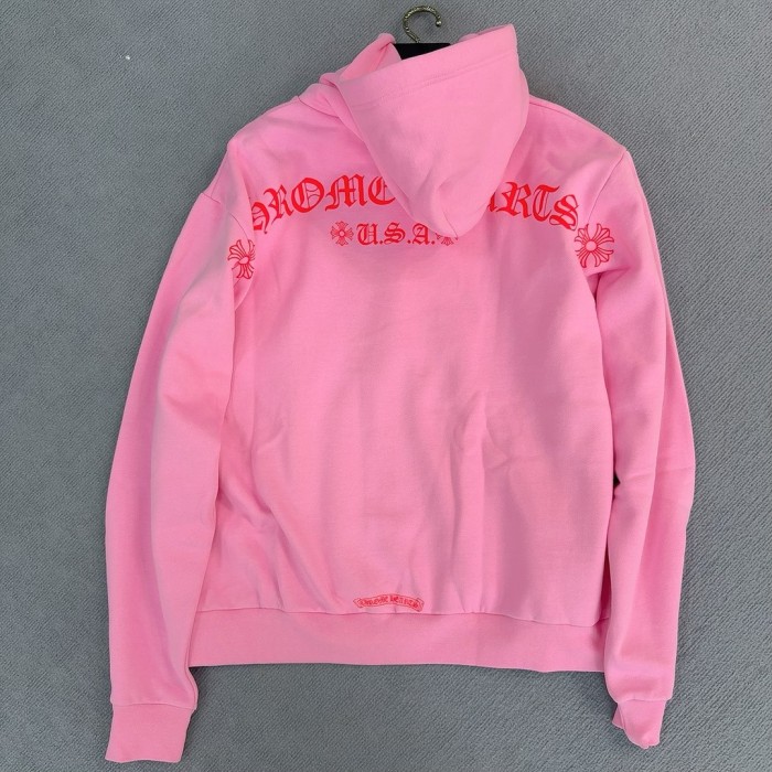1:1 quality version USA Red Sanskrit Letter Print Padded Hoodie