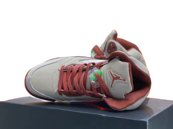 [plus-size shoes] @j5 28118291 Burgundy Gray Basketball Shoes