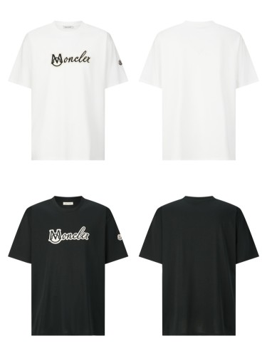 1:1 quality version 28312477 logo embroidered tee 2 colors