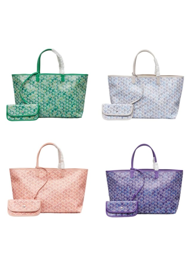 1:1 qualituy verson Monogram Coated Canvas Tote Bag With Pouch Waterproof Top Handle Shoulder Bag 4 colors 29092298