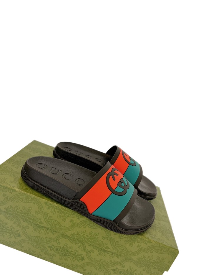 1:1 quality version 27971265 Two Color Big G Slippers 3.colors