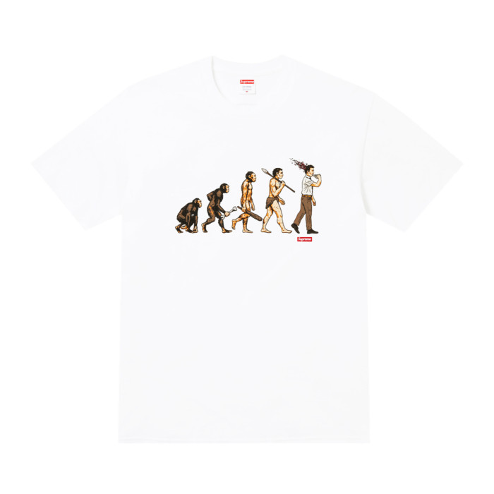 Evolution Satire Print Cotton T-Shirt Tee 2 colors 29047925