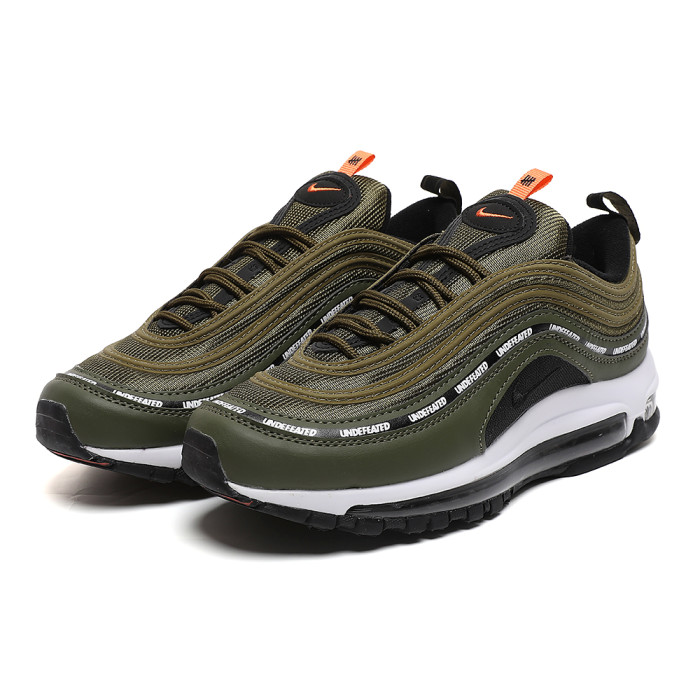 Air Max 97 Olive Green Black Undefeated Logo Tape Full-Length Air Cushion Sneakers 29062824