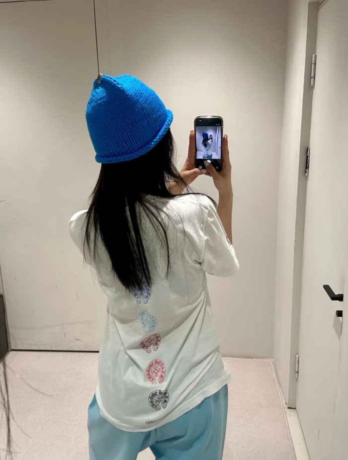 1:1 quality version Rainbow Gradient Horseshoe Logo Print Tee 2 colors 28969326