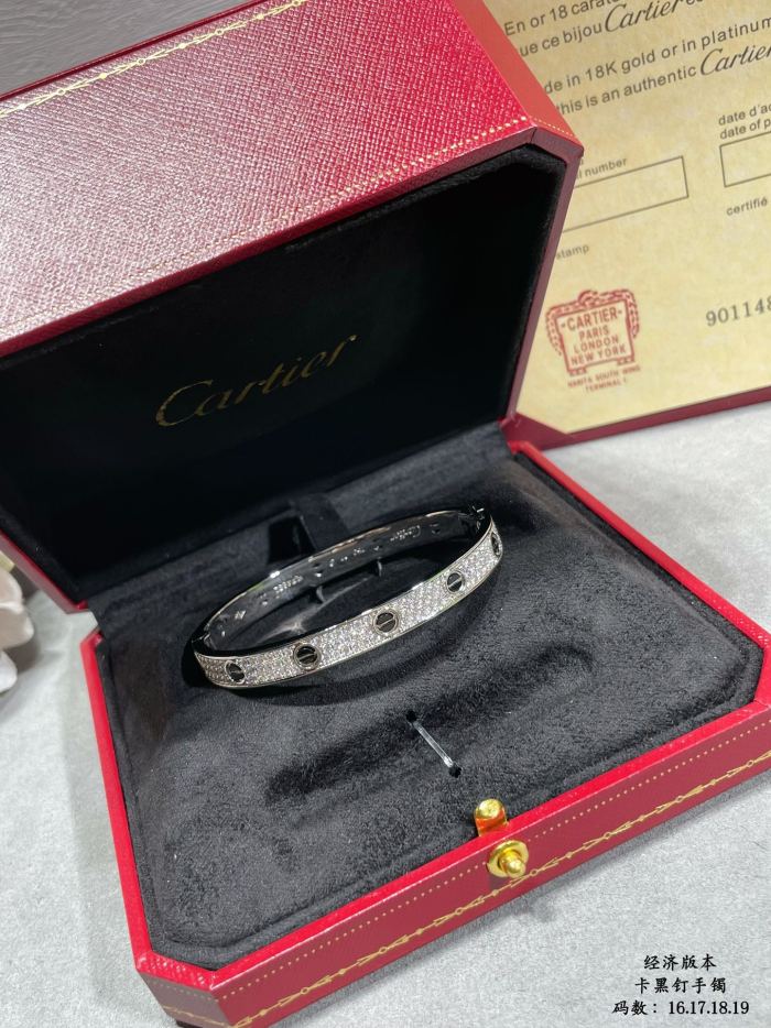 1:1 quality version Black studs full of stars bracelet