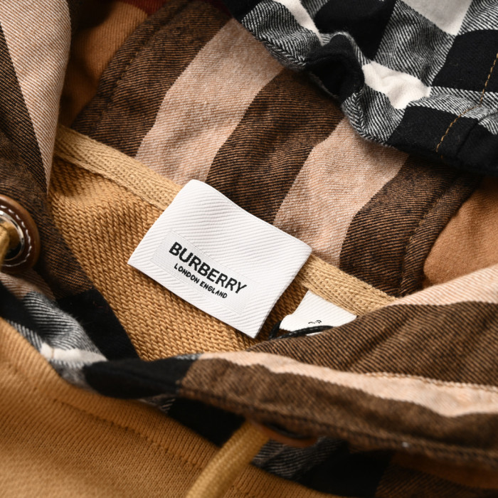 1:1 quality version Patchwork Plaid Hoodie 3 colors 28471215