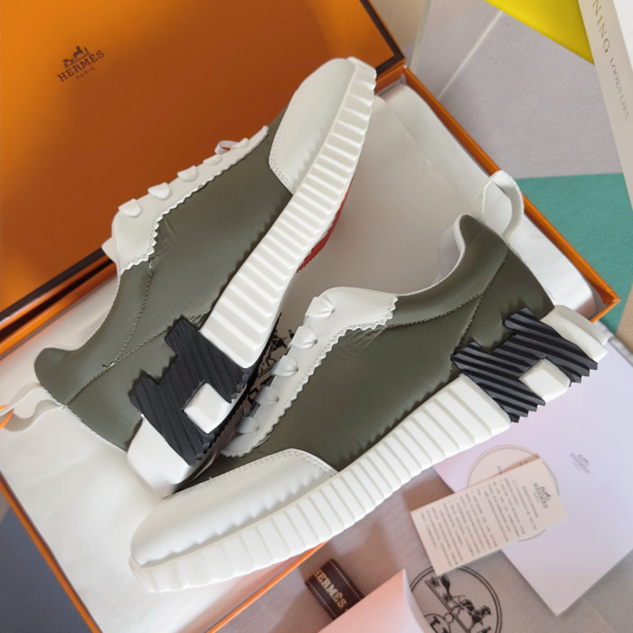 [plus-size shoes]Bouncing Couple Style Mixed Material Breathable Casual Sneakers 3 colors 29085233