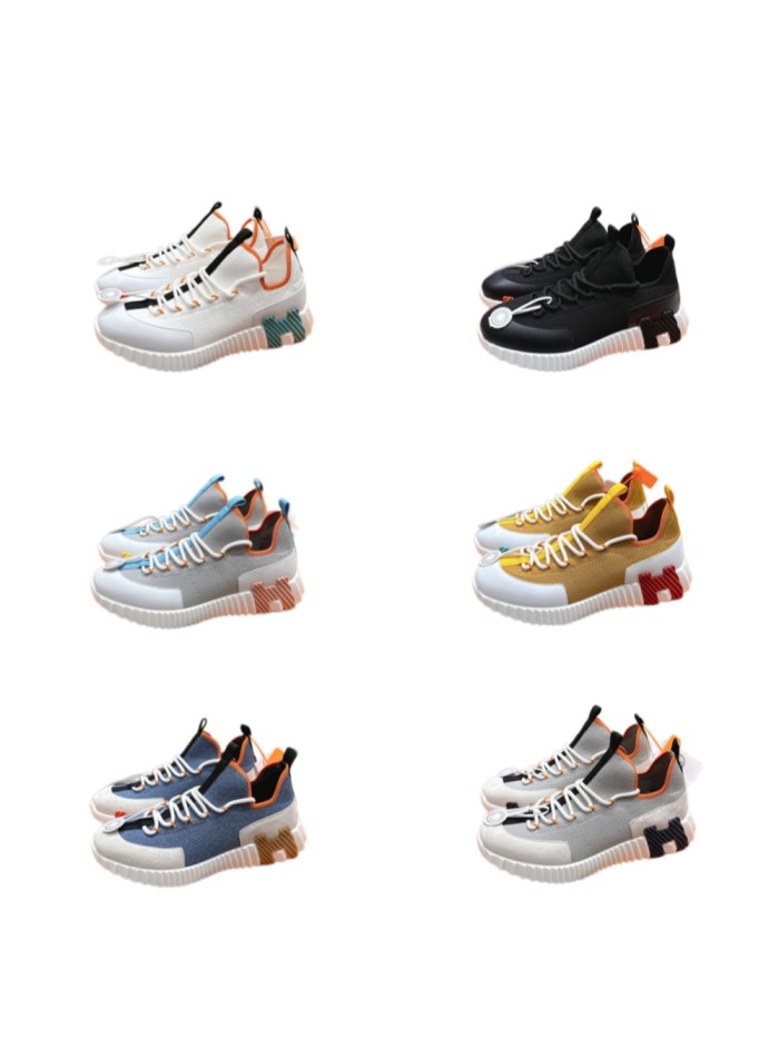 [plus-size shoes]Bouncing Couple Style Nubuck Leather Knit Breathable Casual Sneakers 6 colors 29085406