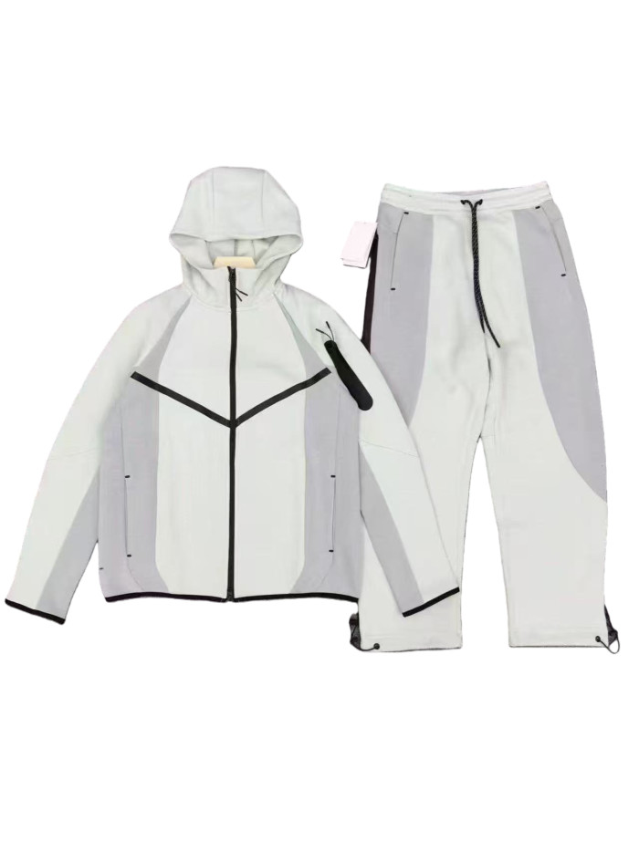 IF1324 Color-Blocked Hoodie & Pants Set 28755693