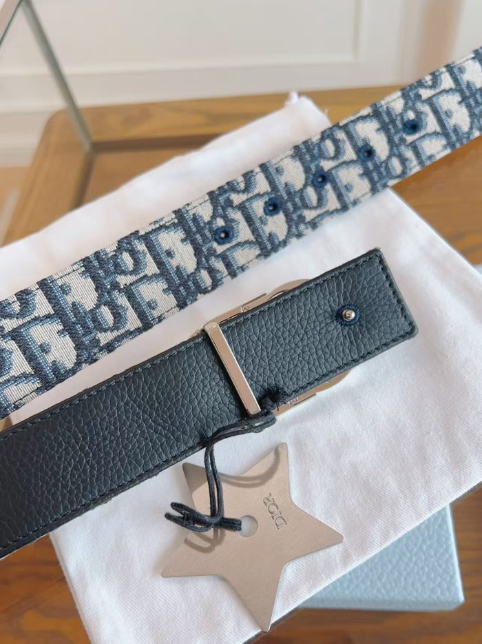 1:1 quality version Oblique Jacquard Double-Sided Smooth Buckle Belt 28689758