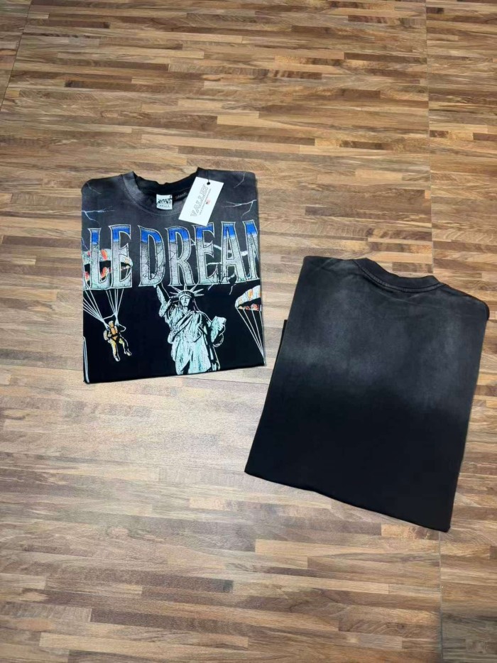 Statue Of Liberty Paratrooper Print Washed Tee 29047382